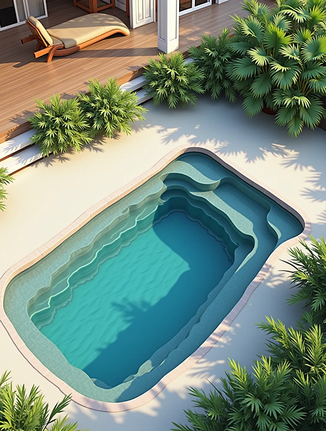 Chic Beach Entry Pools Perfect for Relaxation
