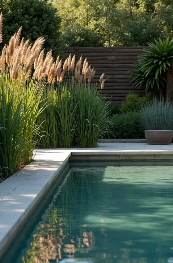 Enhance Your Pool with Ornamental Grasses