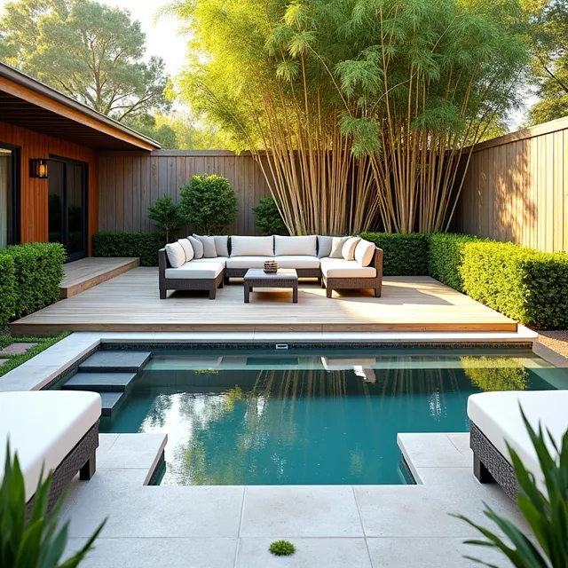 Enhancing Privacy with Deck and Pool Landscaping