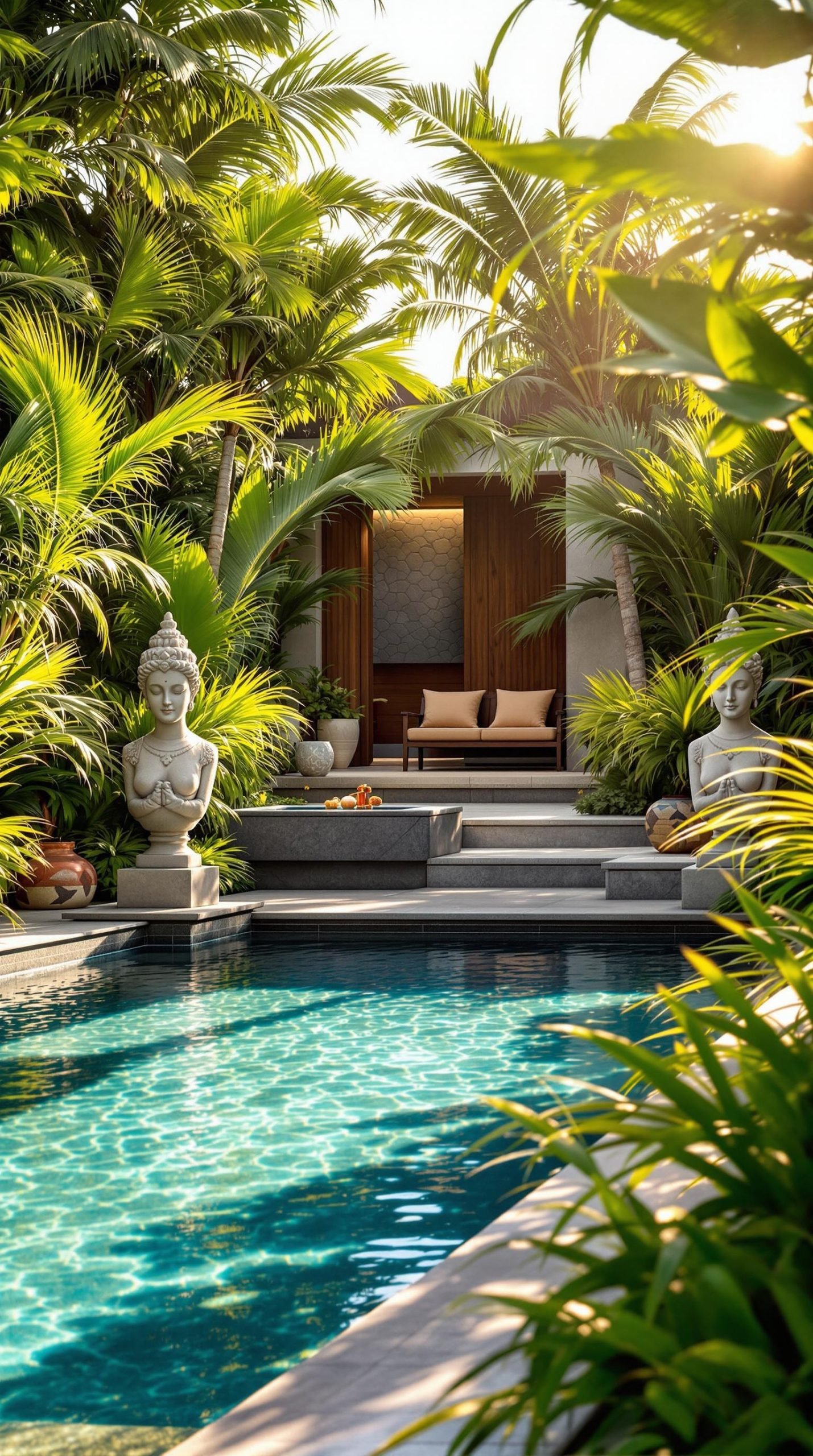 Enhancing Your Poolside with Balinese Garden Elements