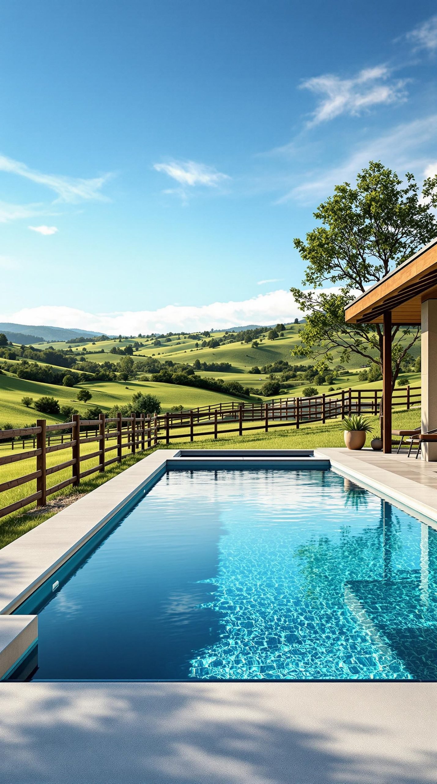 Exploring Modern Lap Pools within Ranch Settings