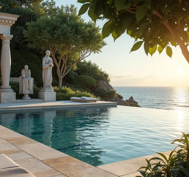 Incorporating Modern Infinity Pools into Timeless Designs