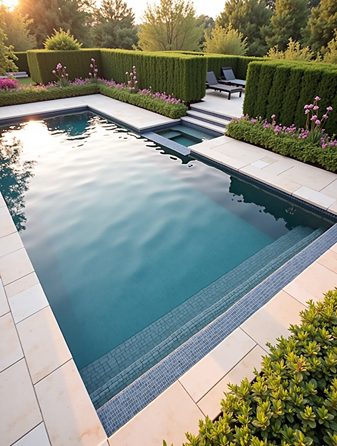 Inground Rectangle Designs with Luxurious Features