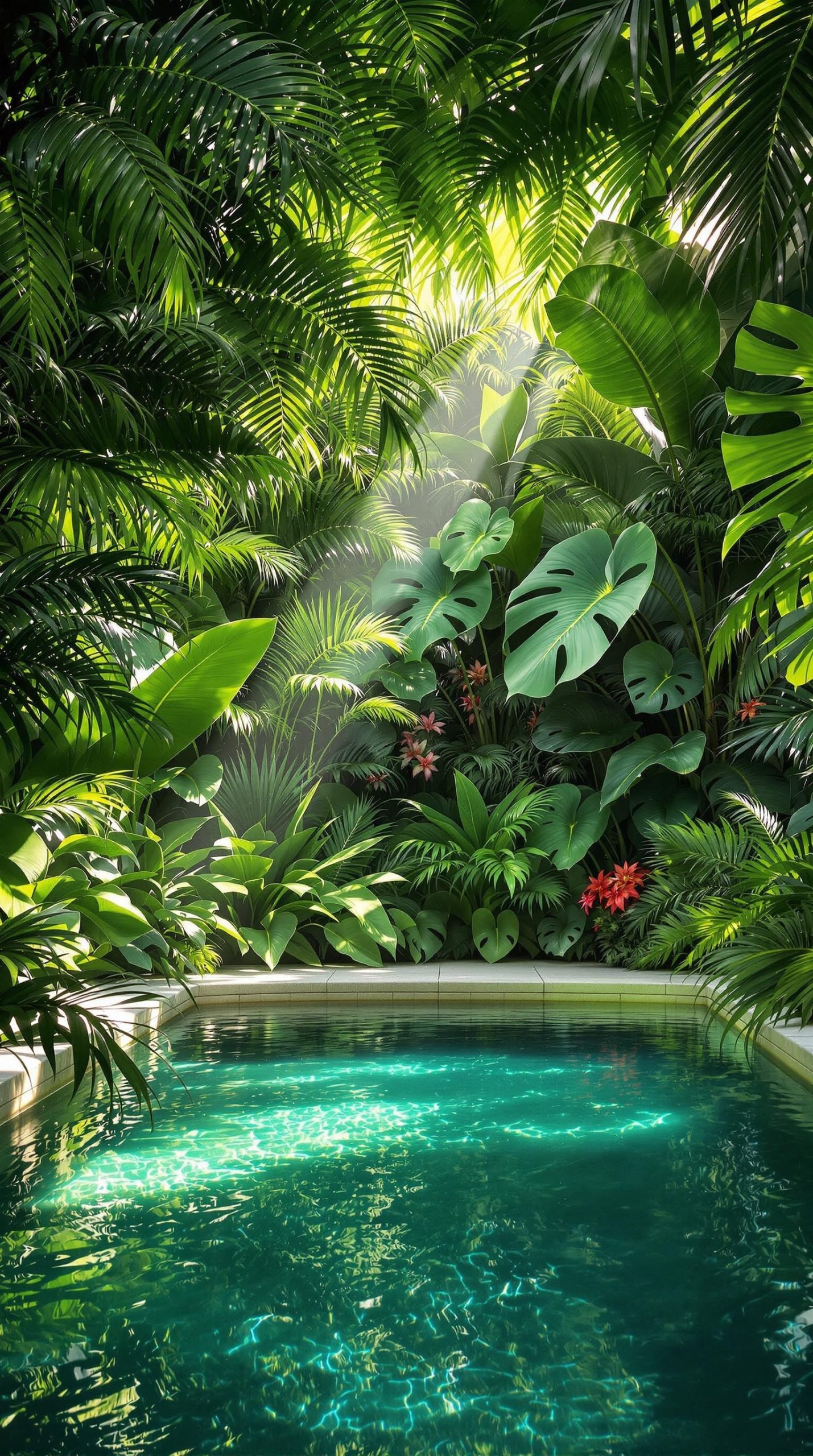 Lush Greenery that Complements Your Poolside Ambiance