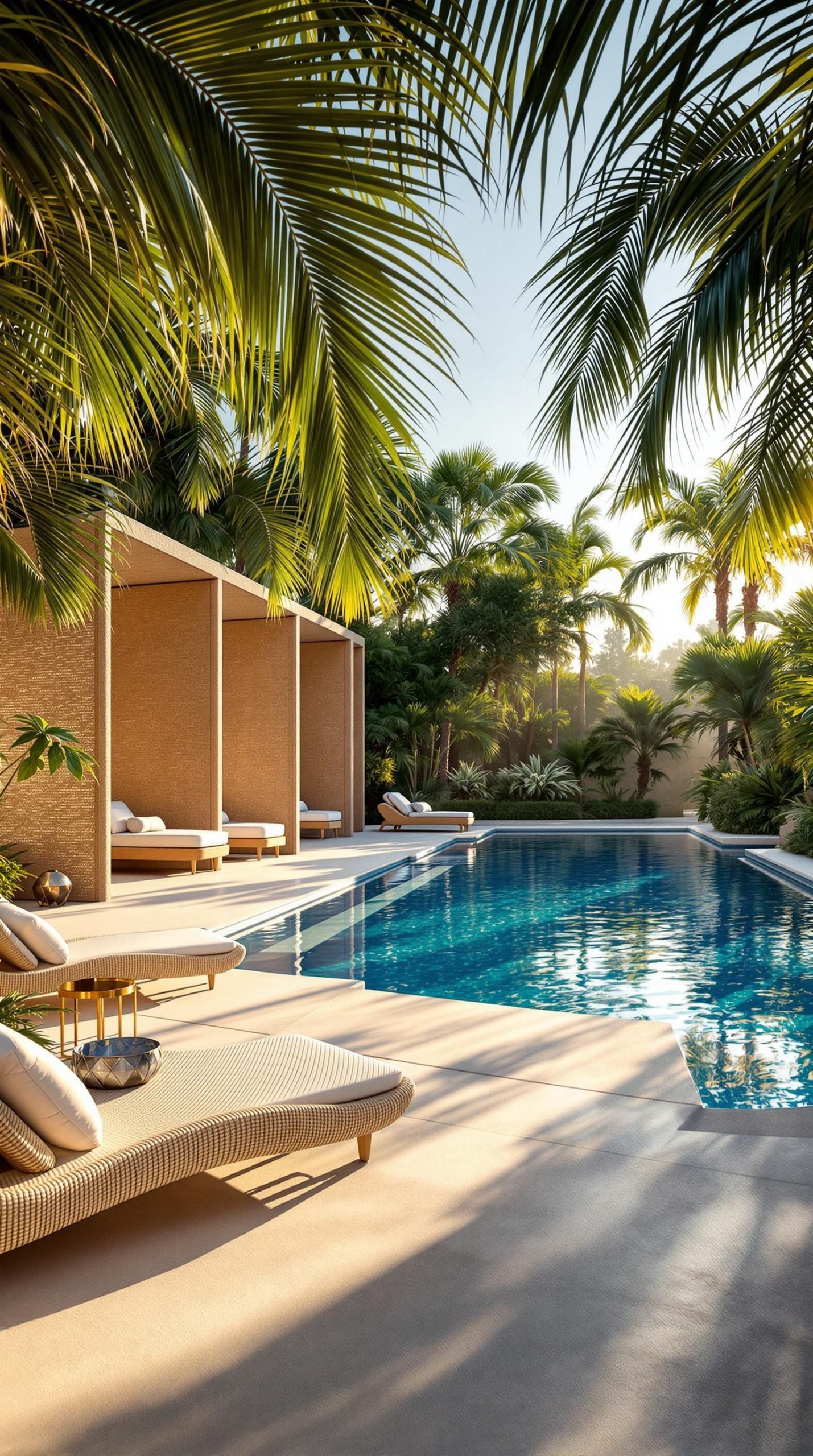 Luxurious Poolside Landscaping Ideas