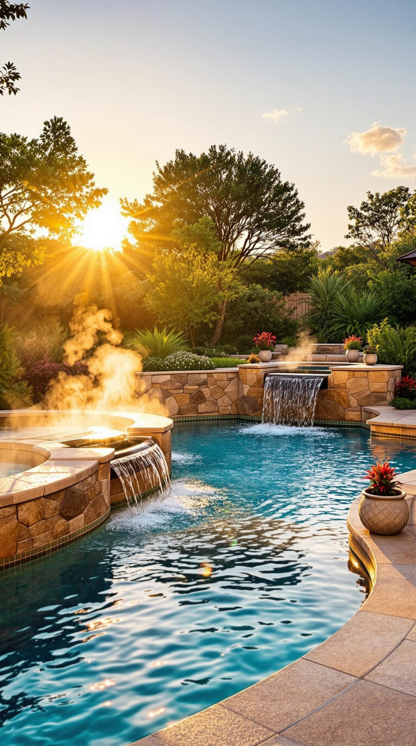 Merging Pools with Separate Hot Tubs