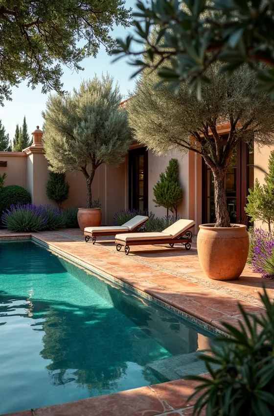 Modern Mediterranean Touches for a Luxurious Poolside
