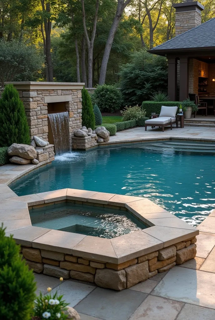 Outdoor Elegance: Soothing Pool Add-Ons