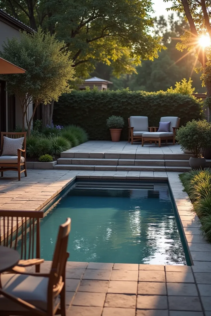 Patio Design Enhancement with Splash Pools