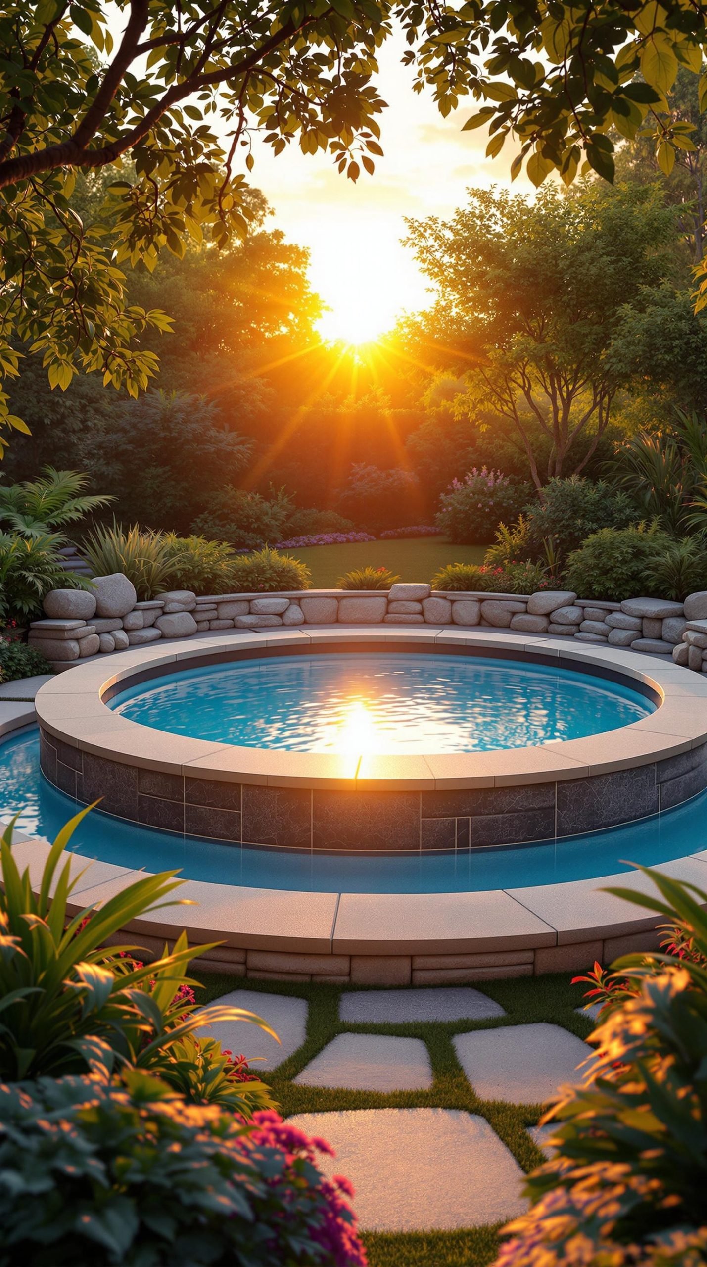 Round Pool Concepts for Cozy Atmospheres