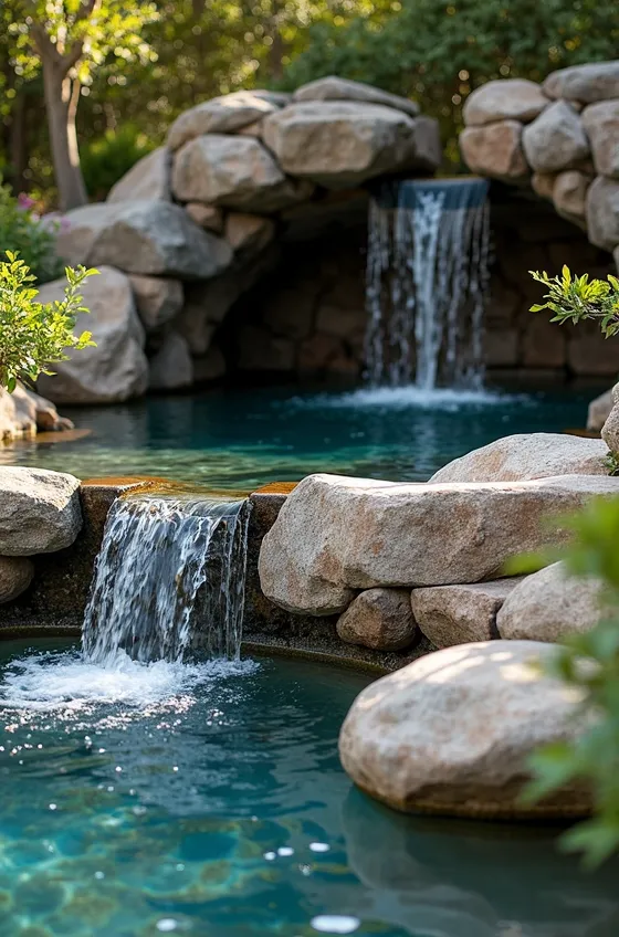 Rustic Elegance: Incorporating Natural Rockery in Pool Areas