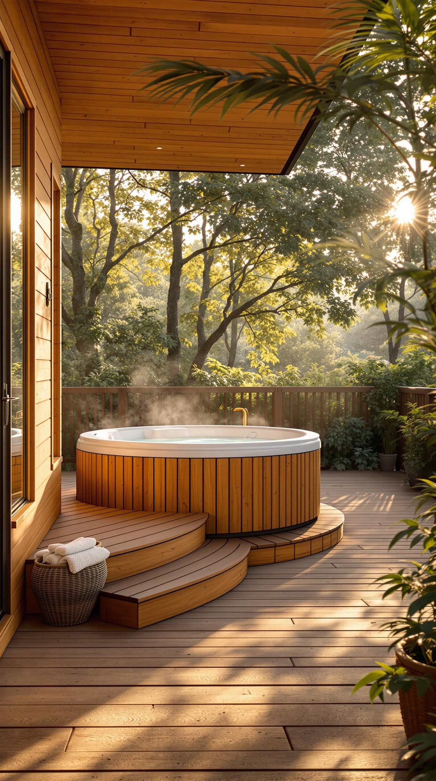 Sophisticated Wood Spa Integrations