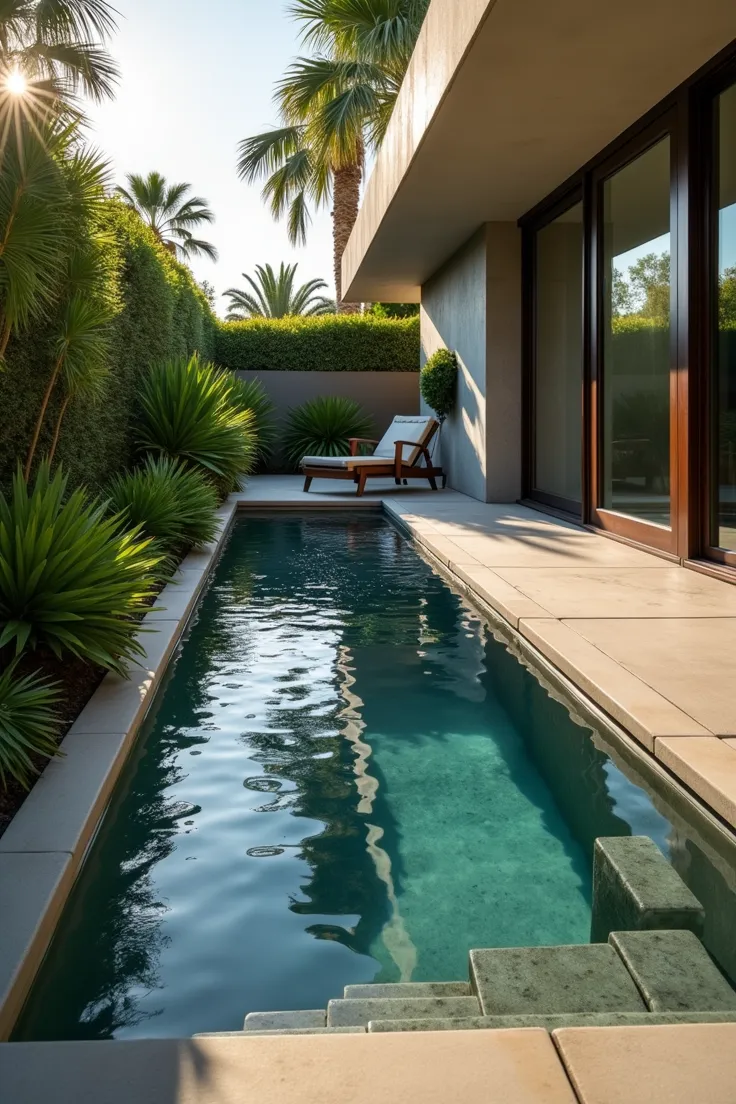 Stylish Mini Pools for a Modern Backyard Aesthetic