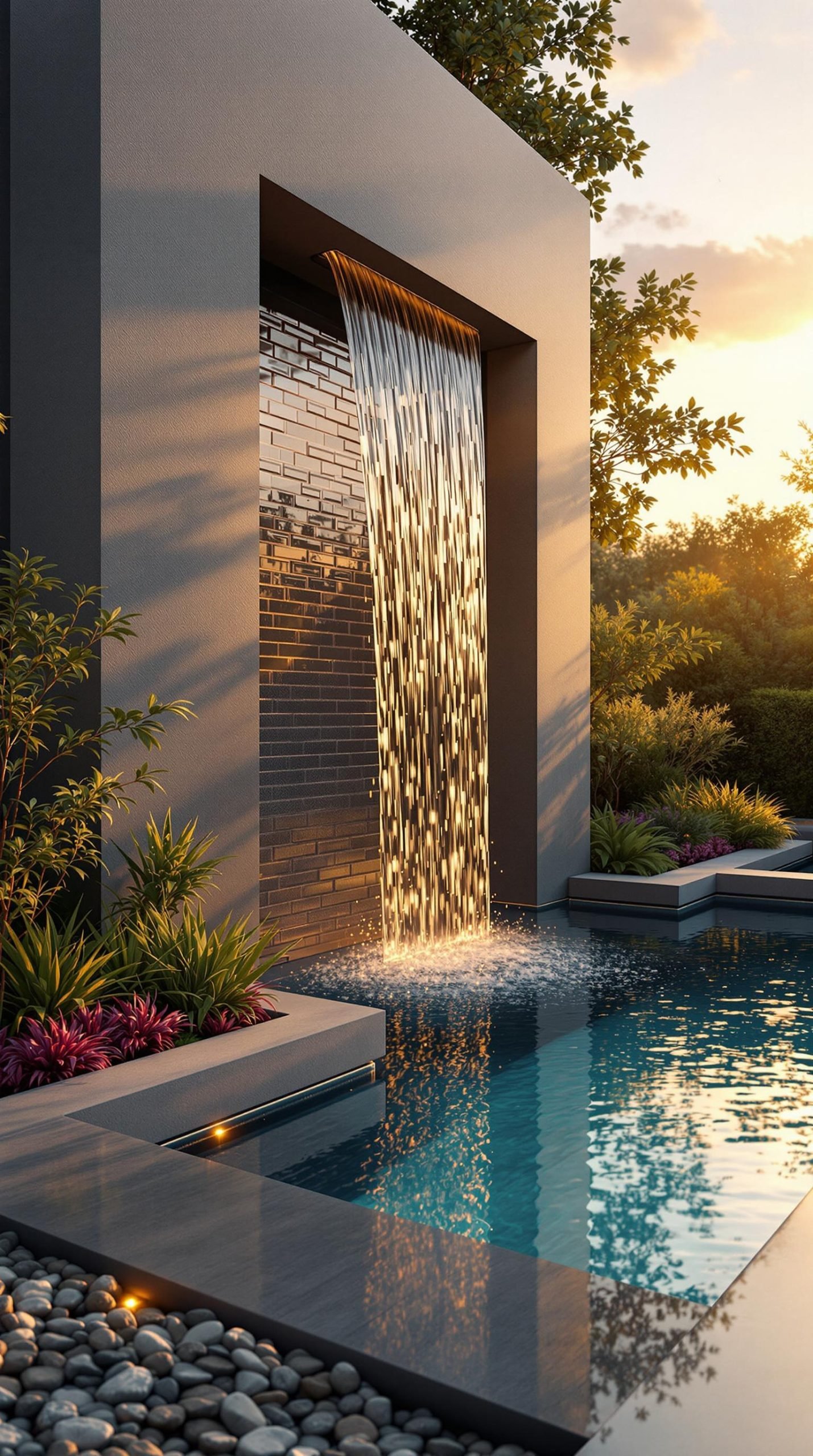 Vertical Pools and Unique Water Features