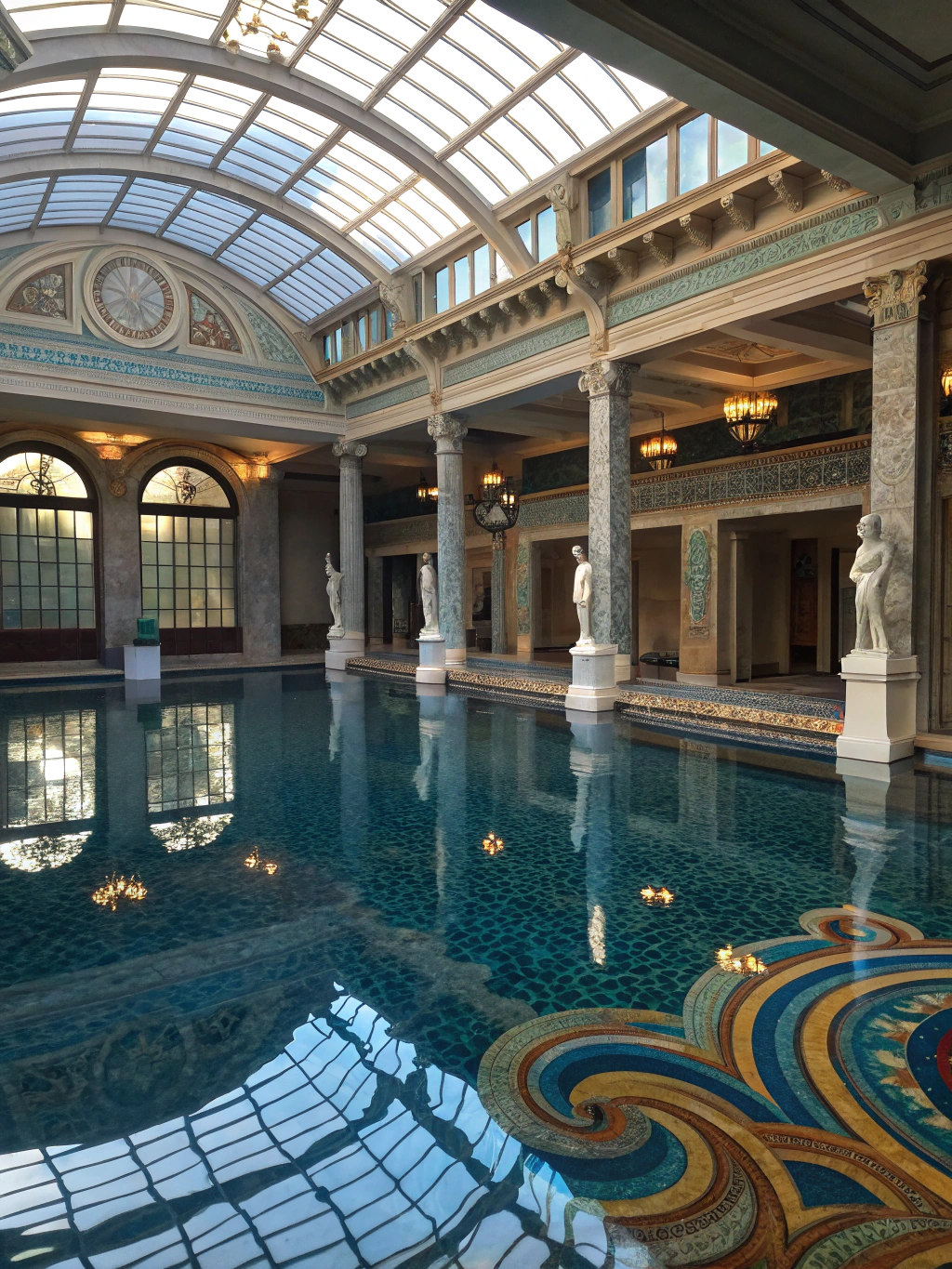 High-Aesthetic Indoor Pools with Artful Touches