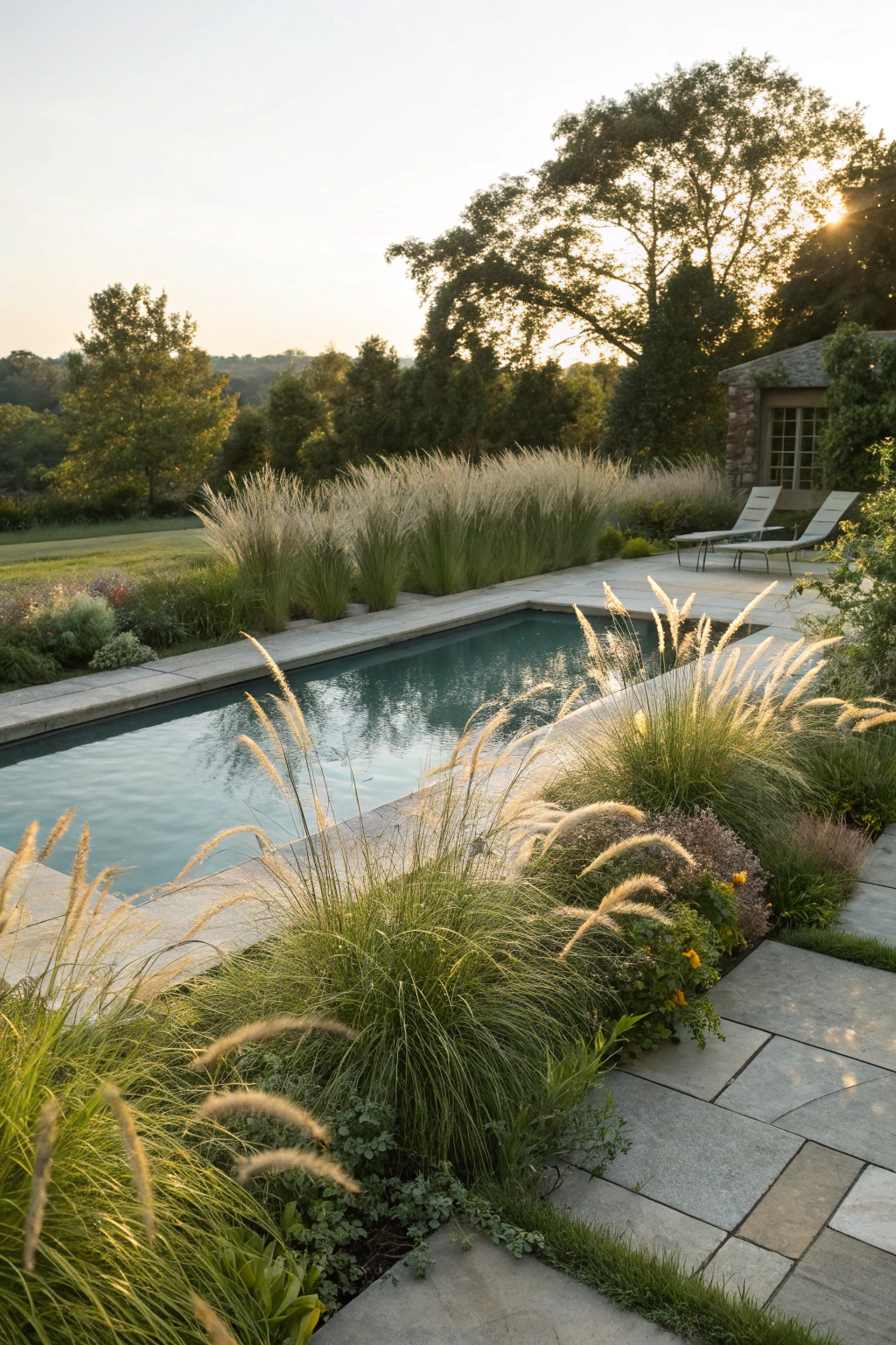 Incorporating Ornamental Grasses Around Pools