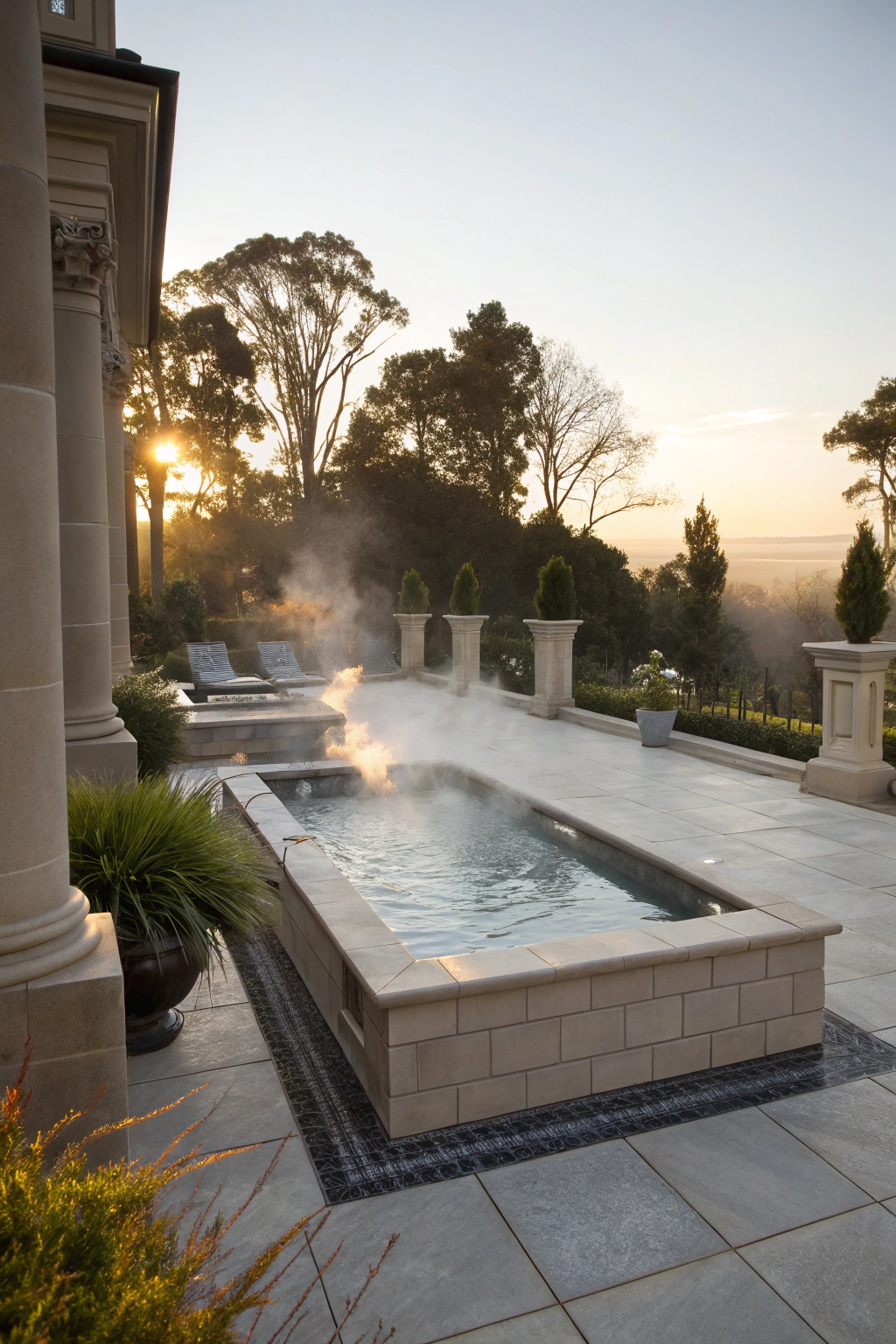 Incorporating Spa Features for Year-Round Enjoyment