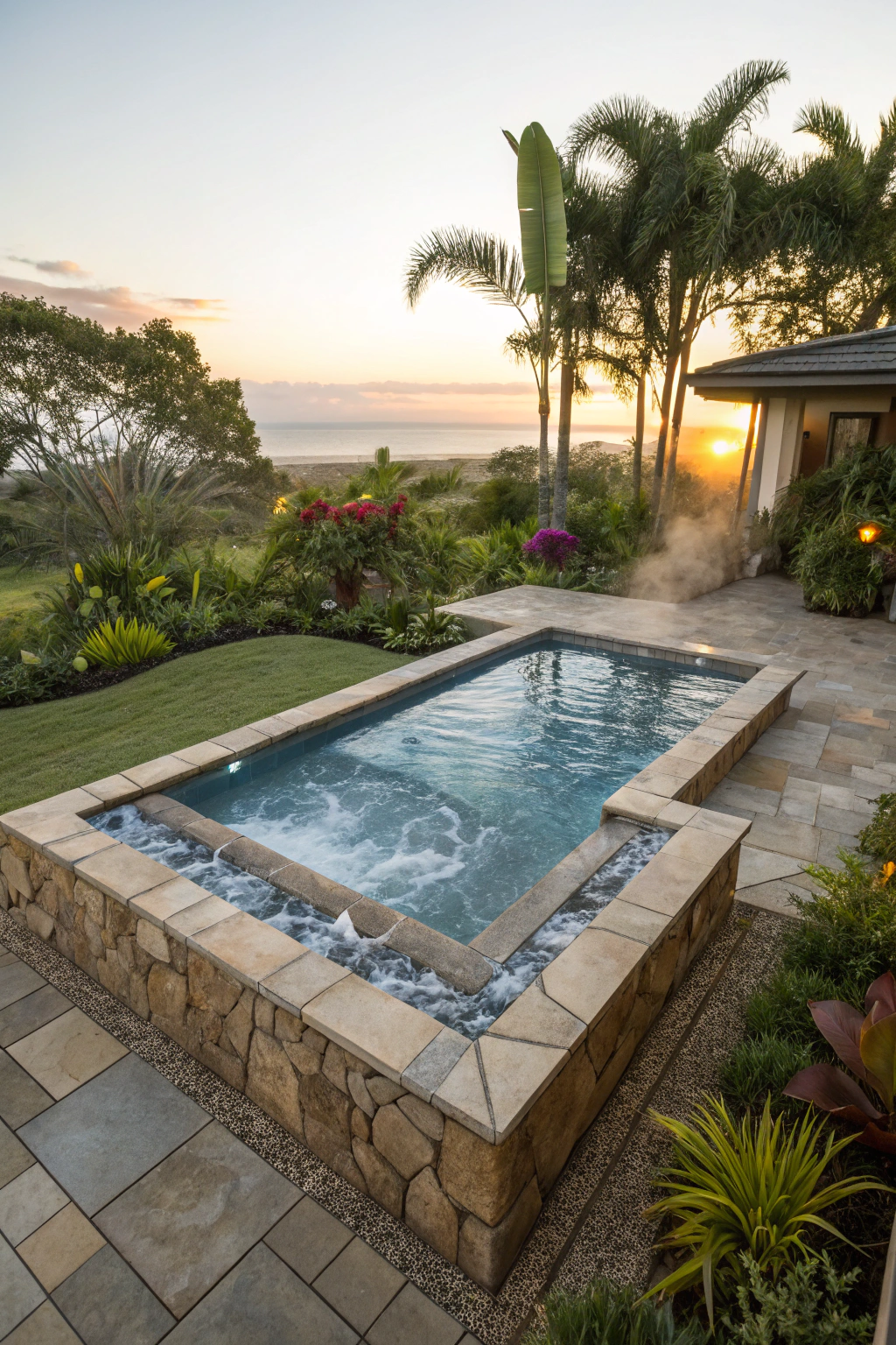 Plunge Pools with Integrated Hot Tubs