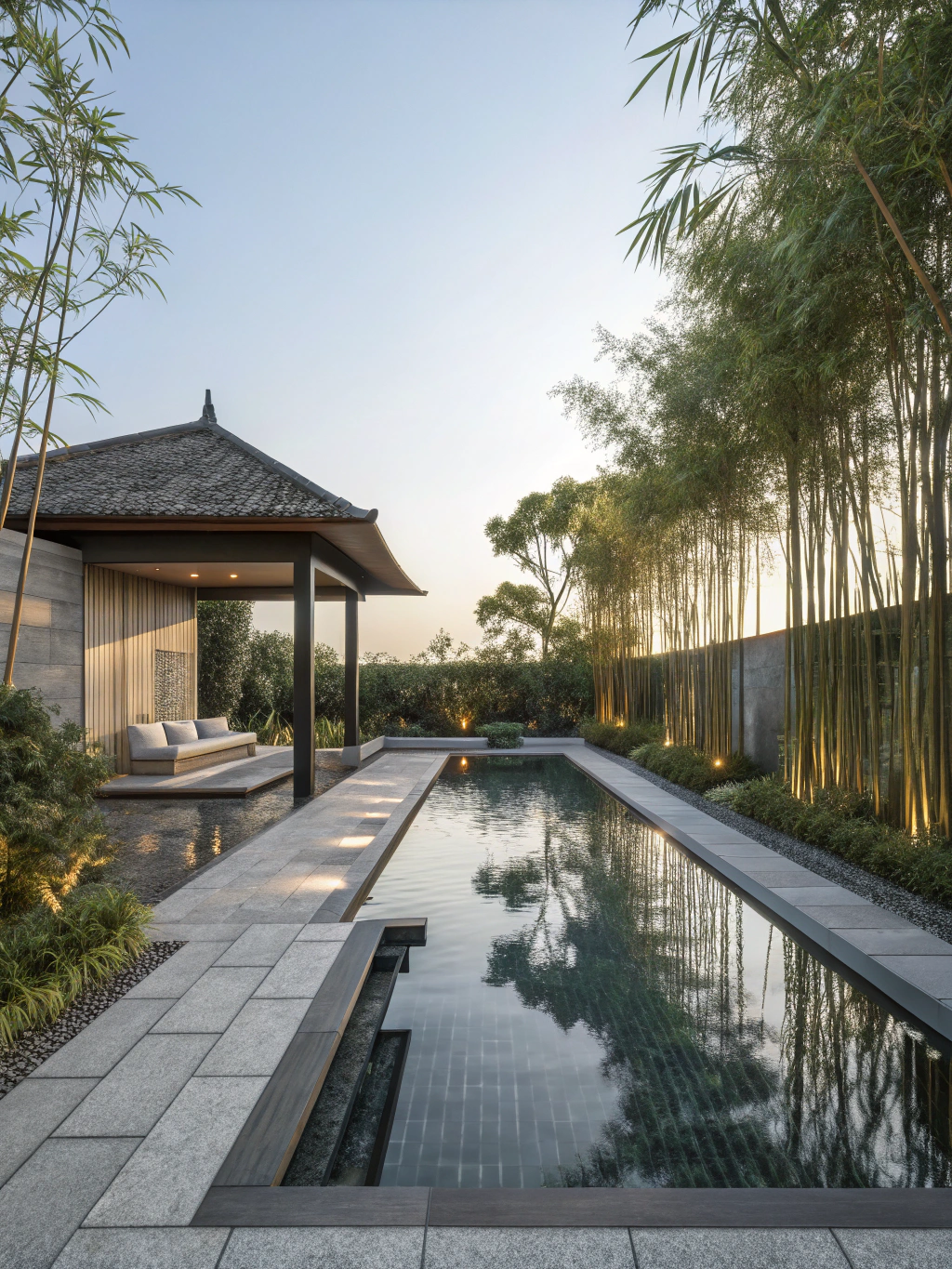 Sleek Zen Pools for Relaxation and Serenity