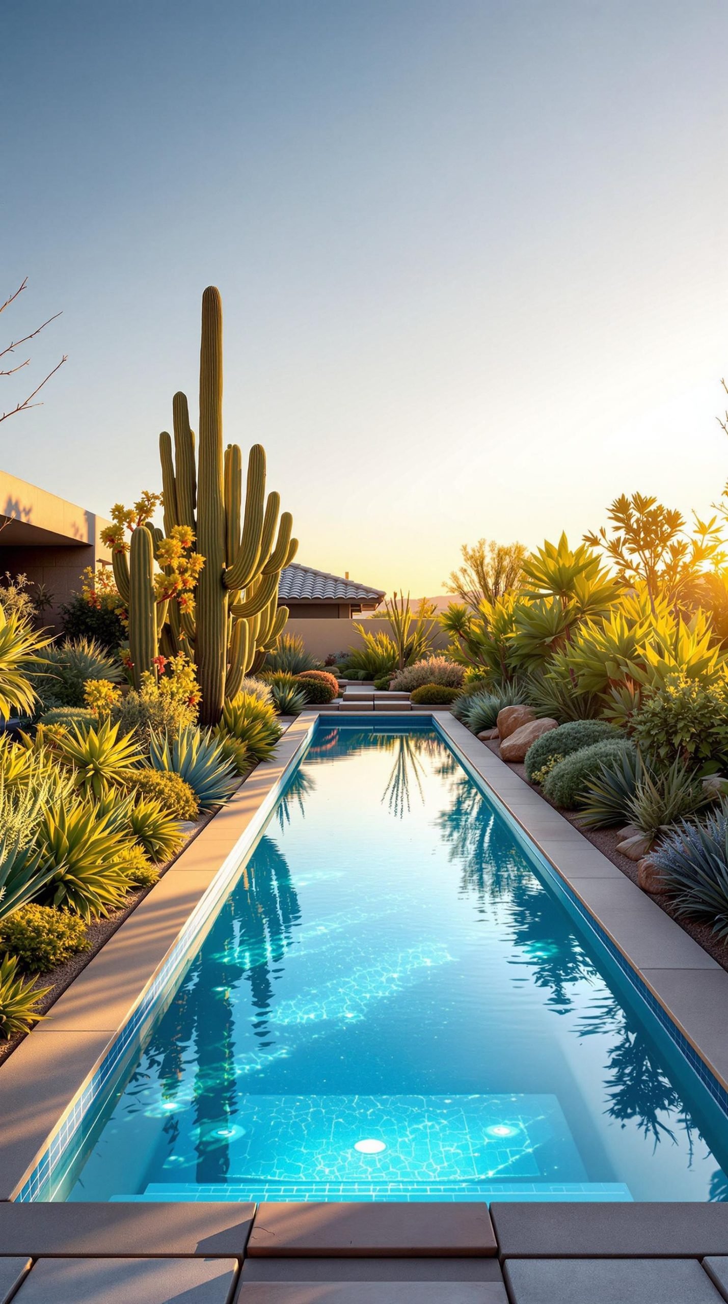 Unconventional Landscaping for Lap Pools